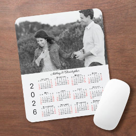 Personalized Photo Names 2026 Calendar マウスパッド