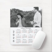 Personalized Photo Names 2026 Calendar マウスパッド (マウス)