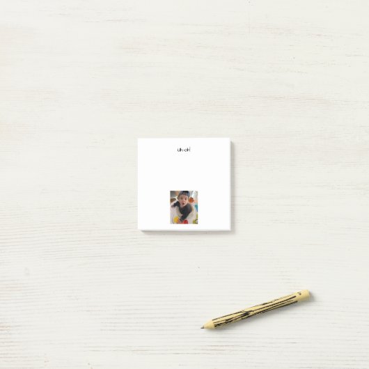 PERSONALIZED PHOTO notes ポストイット (デスク上)