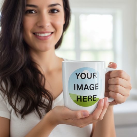 Personalized Photo or Logo | Custom Design ジャンボコーヒーマグカップ