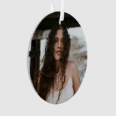 Personalized Photo Ornament for Birthday with Text オーナメント (正面)