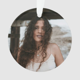 Personalized Photo Ornament for Birthday with Text オーナメント