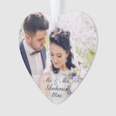 personalized Photo Ornament W氏及び夫人 オーナメント (正面)