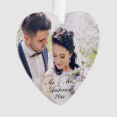 personalized Photo Ornament W氏及び夫人 オーナメント (正面)