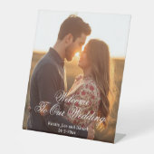 Personalized Photo Pedestal Sign – Custom Event 台座サイン (正面)