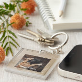 Personalized photo pet dog Lover Keychain キーホルダー (正面右)
