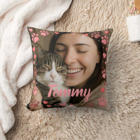 Personalized Photo Pet Lover's Pillow クッション (ブランケット)