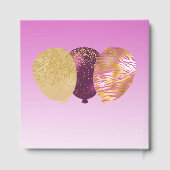 Personalized Photo Pink Glitter, 100th Birthday ゲストブック (裏面)