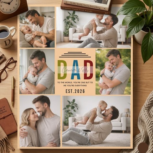 Personalized Photo Plaque | Our First Father’s Day フォトプラーク