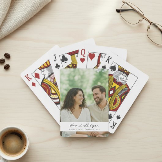  Personalized Photo Playing Cards - Custom Wedding トランプ