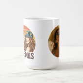 Personalized Photo Retro Bahamas Tropical Beach    コーヒーマグカップ (中央)