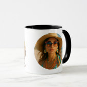 Personalized Photo Retro Bahamas Tropical Beach マグカップ (正面右)