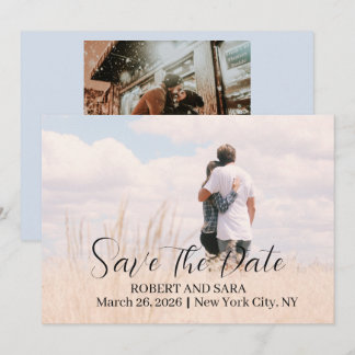 Personalized Photo Save the Date Card 案内状