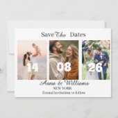 Personalized Photo Save the Date Invitation セーブザデート (正面)