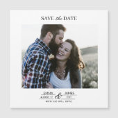 Personalized Photo Save the Date magnet (正面)