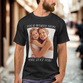 Personalized Photo Shirt with Custom Wording Tシャツ