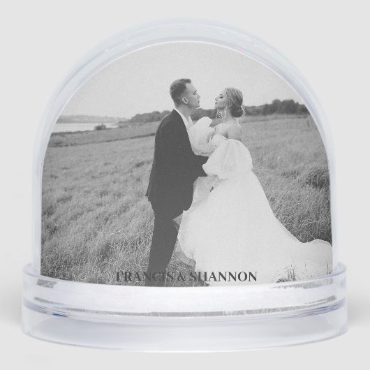 Personalized Photo Snow Globe (正面)
