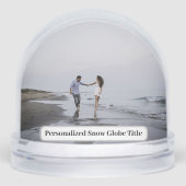 Personalized Photo Snow Globe (正面)
