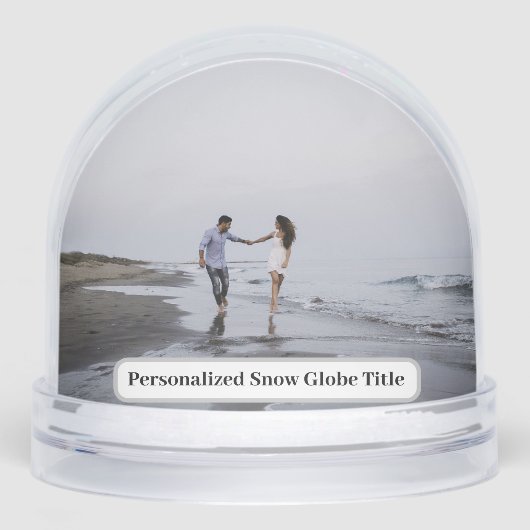 Personalized Photo Snow Globe (正面)
