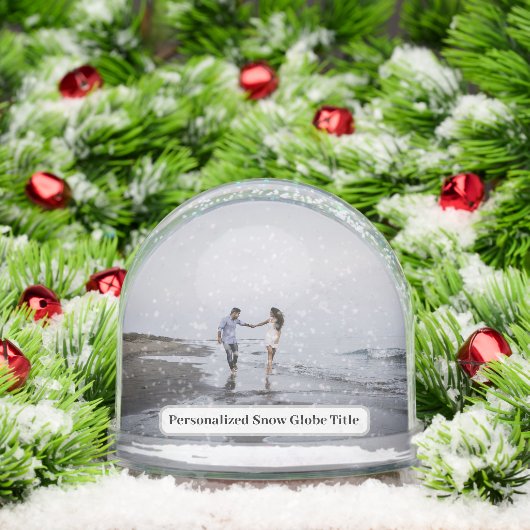 Personalized Photo Snow Globe (クリスマス)