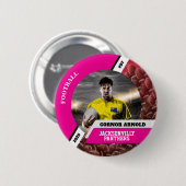 Personalized photo sports button/pin football butt 缶バッジ (正面&裏面)