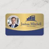 Personalized Photo Tax Preparer Professional 名刺 (正面)