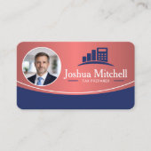 Personalized Photo Tax Preparer Professional 名刺 (正面)