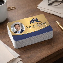 Personalized Photo Tax Preparer Professional 名刺