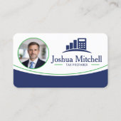 Personalized Photo Tax Preparer Professional 名刺 (正面)