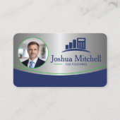 Personalized Photo Tax Preparer Professional 名刺 (正面)