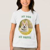 Personalized Photo Template for My Dog - My Best トライブレンドＴシャツ (正面)
