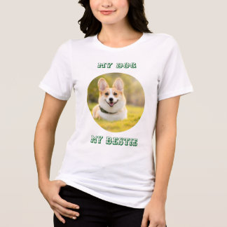 Personalized Photo Template for My Dog - My Best トライブレンドTシャツ