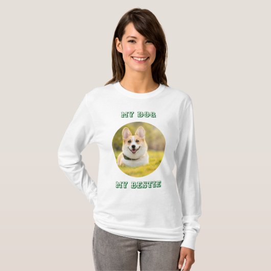 Personalized Photo Template for My Dog - My Best Tシャツ (正面フル)