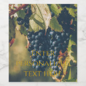 Personalized Photo & Text ワインラベル (シングルラベル)