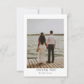 Personalized Photo Thank You Simple and Modern サンキューカード (正面)