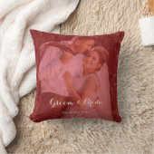 Personalized Photo Throw Pillow for Couples inLove クッション (ブランケット)