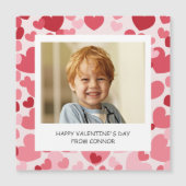 Personalized Photo Valentine Magnet (正面)
