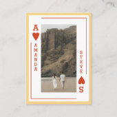 Personalized Photo Valentine’s Card – Ace of Heart 名刺 (正面)