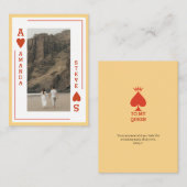 Personalized Photo Valentine’s Card – Ace of Heart 名刺 (正面/裏面)