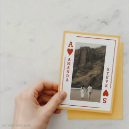 Personalized Photo Valentine’s Card – Ace of Heart 名刺
