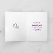 Personalized Photo Valentine's Day | My Favorite カード (内部)