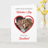 Personalized Photo Valentine's Day | My Favorite  カード (黄色い花)