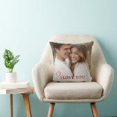 Personalized Photo Valentine's Day Throw Pillow クッション (椅子)