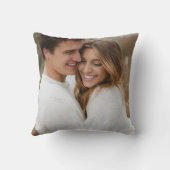 Personalized Photo Valentine's Day Throw Pillow クッション (裏面)