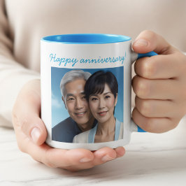 Personalized Photo Wedding Anniversary Mug マグカップ