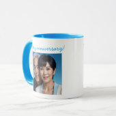 Personalized Photo Wedding Anniversary Mug マグカップ (正面左)