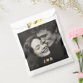 Personalized Photo Wedding Custom Initials Treat フェイバーバッグ (封をした状態)