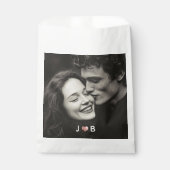 Personalized Photo Wedding Custom Initials Treat フェイバーバッグ (正面)