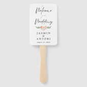 Personalized Photo Wedding Fan Program ハンドファン (裏面)