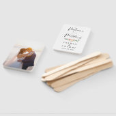 Personalized Photo Wedding Fan Program ハンドファン (組立なし)